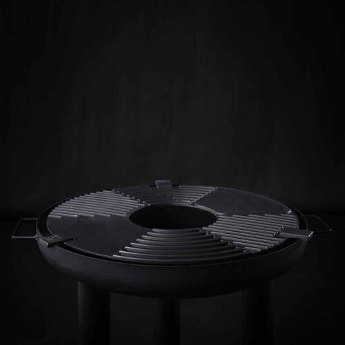 plancha-grill stål sort