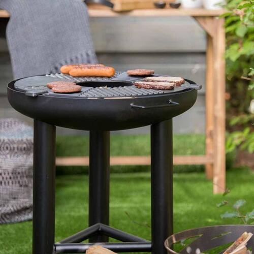plancha-grill stål sort