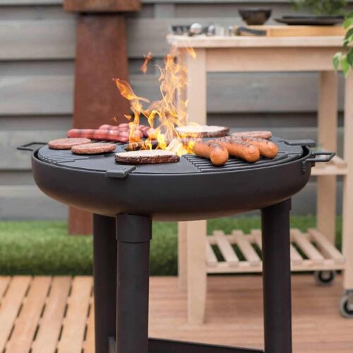 plancha-grill stål sort