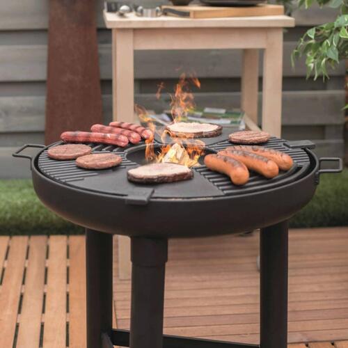 plancha-grill stål sort