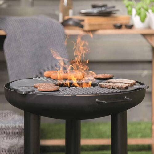 plancha-grill stål sort