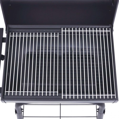 Kulgrill/rygegrill med bundhylde sort