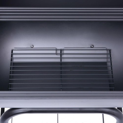 Kulgrill/rygegrill med bundhylde sort