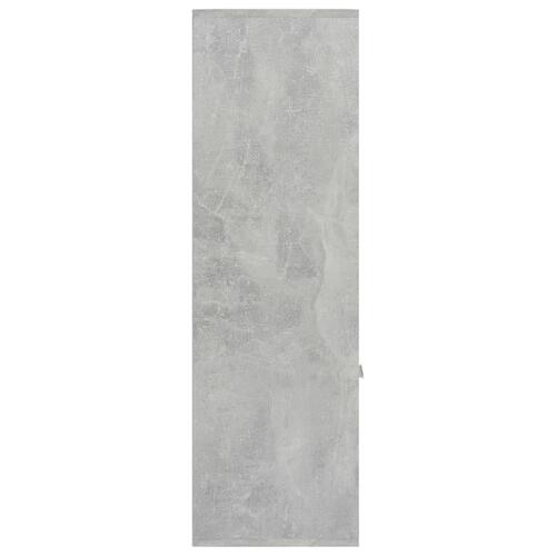 Bogreol 98x30x98 cm spånplade betongrå