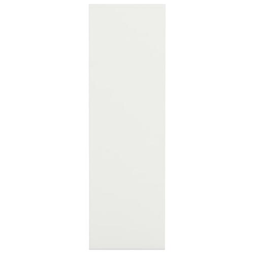 Bogreol 98x30x98 cm spånplade hvid højglans