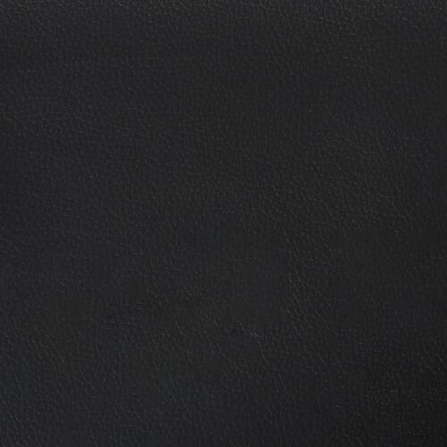 Kontinentalseng med madras 120x200 cm kunstlæder sort