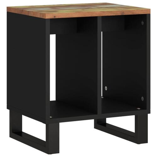 Sidebord 40x31x46 cm massivt genbrugstræ og konstrueret træ