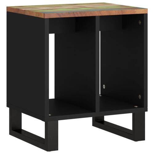 Sidebord 40x31x46 cm massivt genbrugstræ og konstrueret træ
