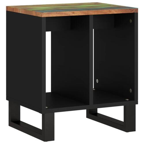 Sidebord 40x31x46 cm massivt genbrugstræ og konstrueret træ