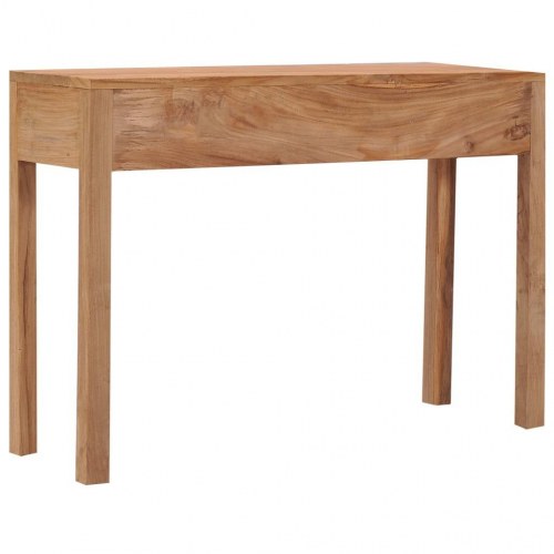 Konsolbord 110 x 35 x 75 cm i massivt teaktræ med 3 skuffer