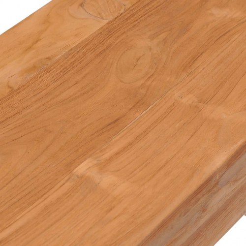 Konsolbord 110 x 35 x 75 cm i massivt teaktræ med 3 skuffer