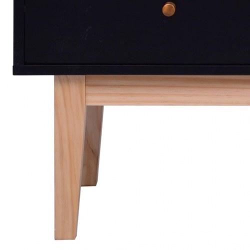 Skænk 88,5x40x80 cm MDF sort