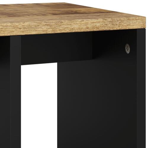Sidebord 40x31x46 cm massivt mangotræ og konstrueret træ