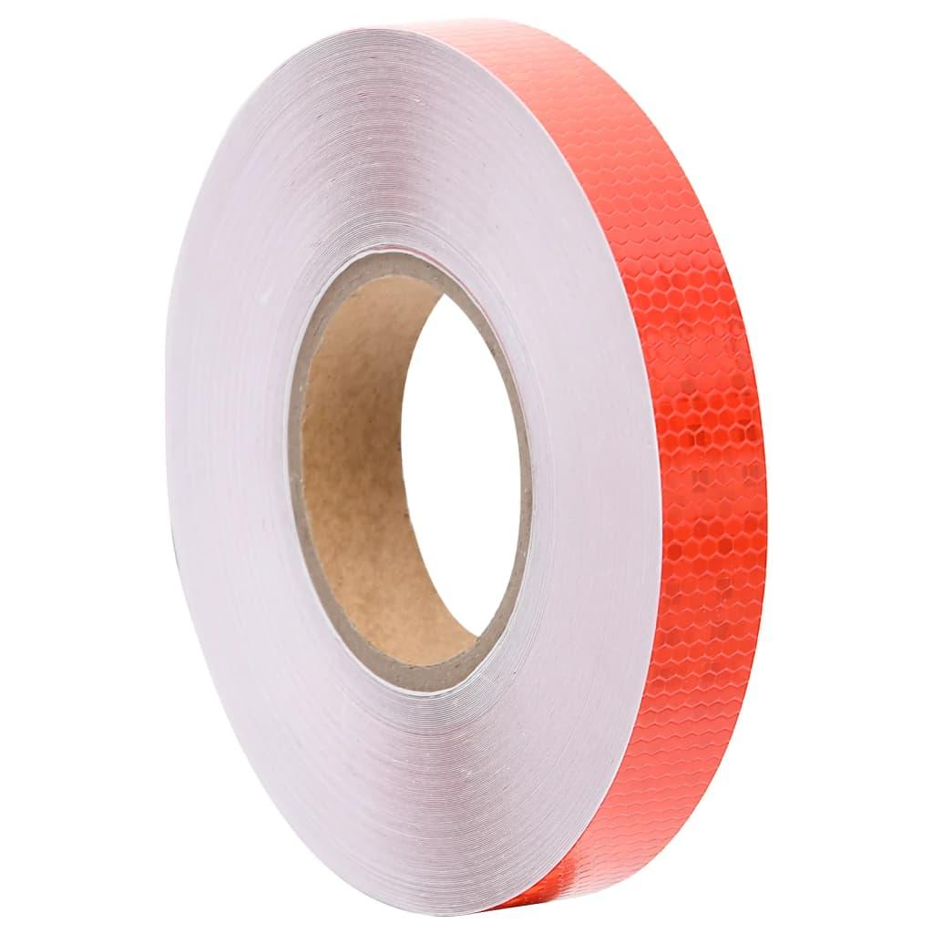 Reflekstape 2,5 cm x 50 m PVC rød