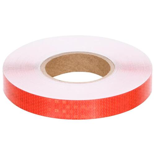 Reflekstape 2,5 cm x 50 m PVC rød