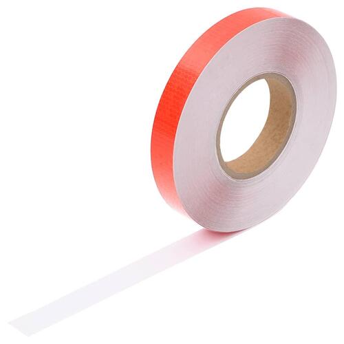 Reflekstape 2,5 cm x 50 m PVC rød