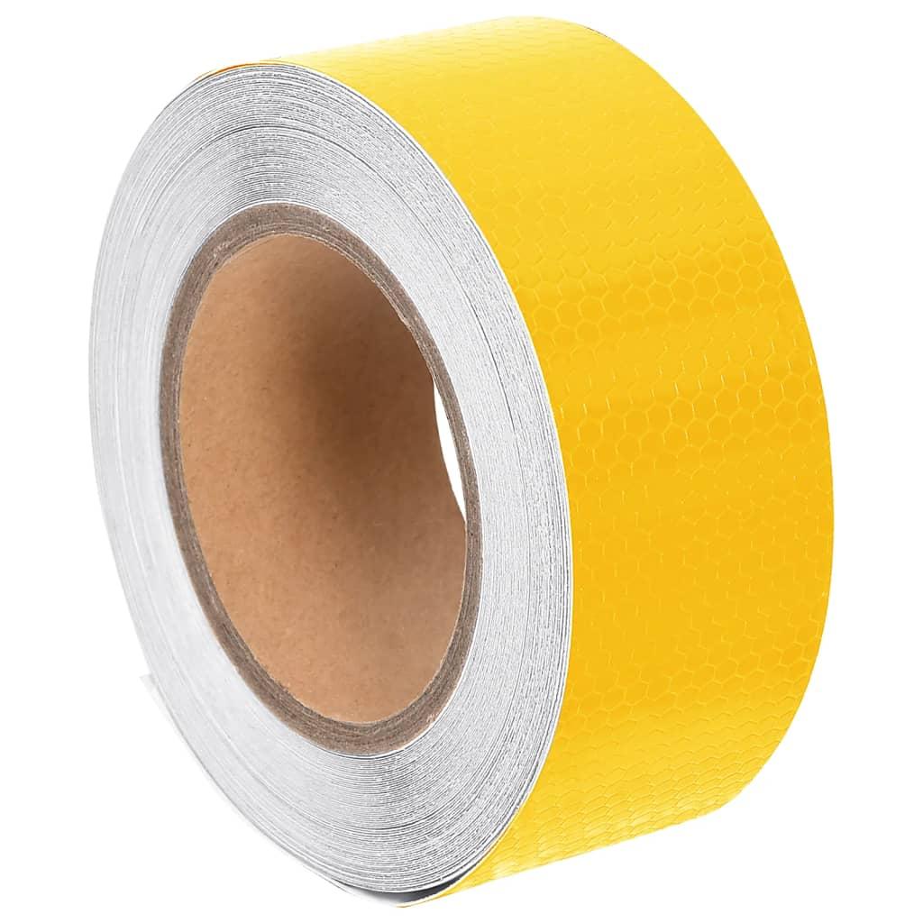 Reflekstape 5 cm x 20 m PVC gul