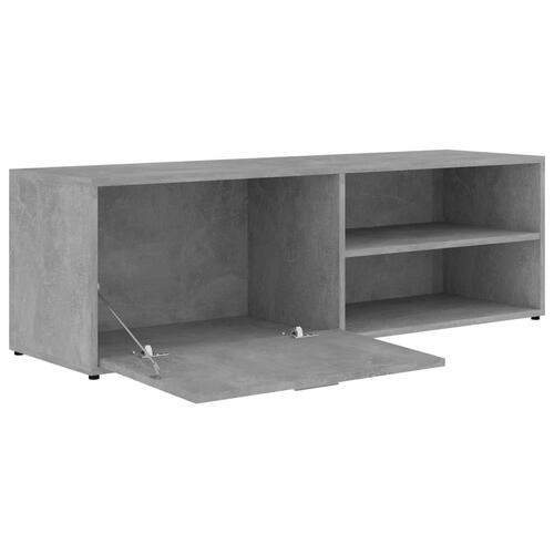 Tv-bord 120x34x37 cm konstrueret træ betongrå