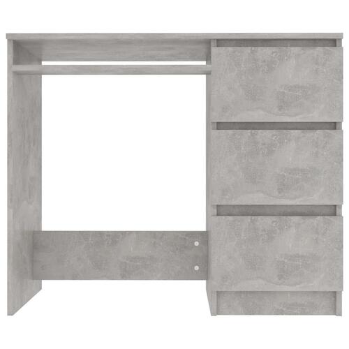 Skrivebord 90x45x76 cm spånplade betongrå