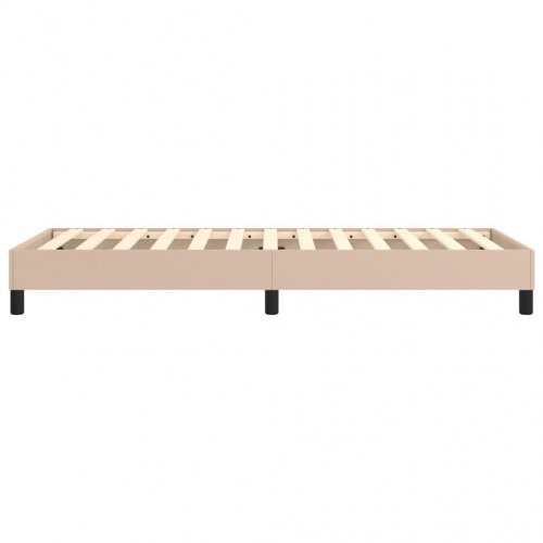 Boxspring sengeramme 90x190 cm i kunstlæder - cappuccino