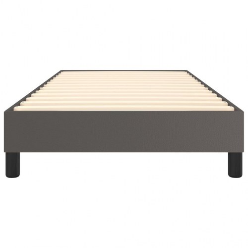 Boxspring sengeramme 90 x 190 cm i kunstlæder - grå