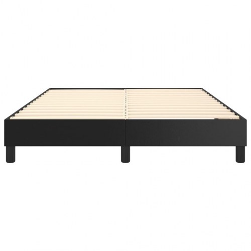Boxspring sengeramme 140x200 cm i kunstlæder - sort