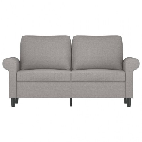 2-personers sofa i stof 120 cm lysegrå