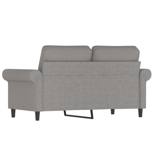 2-personers sofa i stof 120 cm lysegrå