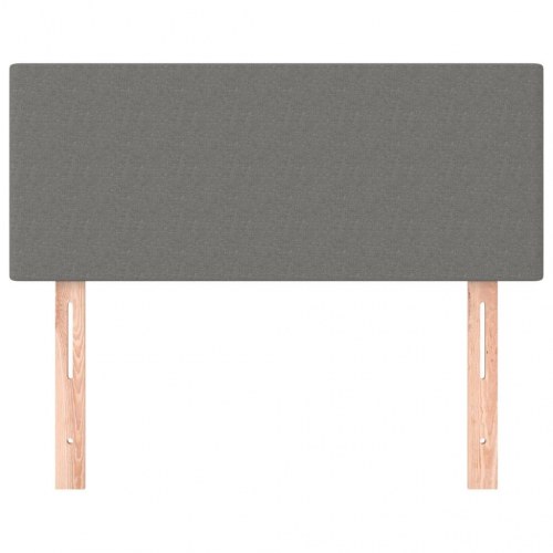 Sengegavl i stof 100 x 5 x 78/88 cm - mørkegrå