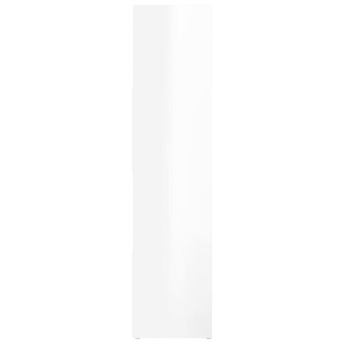 Bogreol/rumdeler 105x24x102 cm spånplade hvid højglans