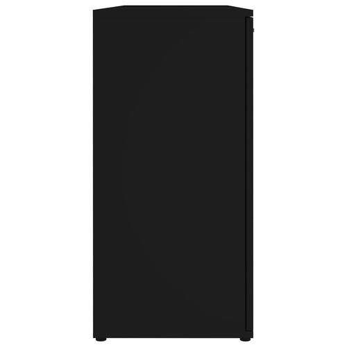 Skænk 120x35,5x75 cm spånplade sort