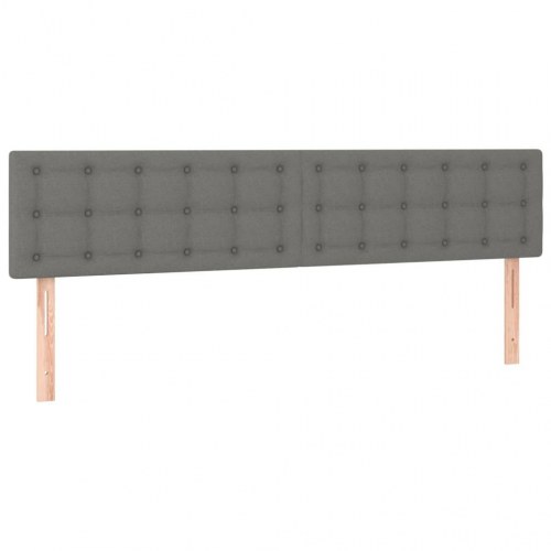 Kontinentalseng med madras 180×200 cm - stof, mørkegrå