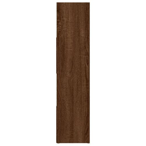 Bogreol/rumdeler 105x24x102 cm brun egetræsfarve