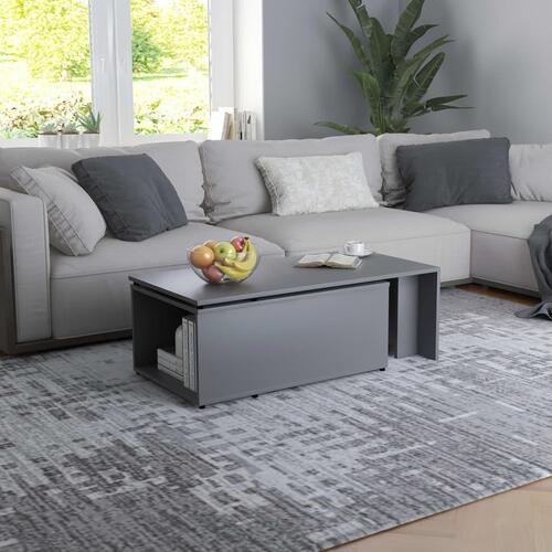 Sofabord 150x50x35 cm konstrueret træ grå