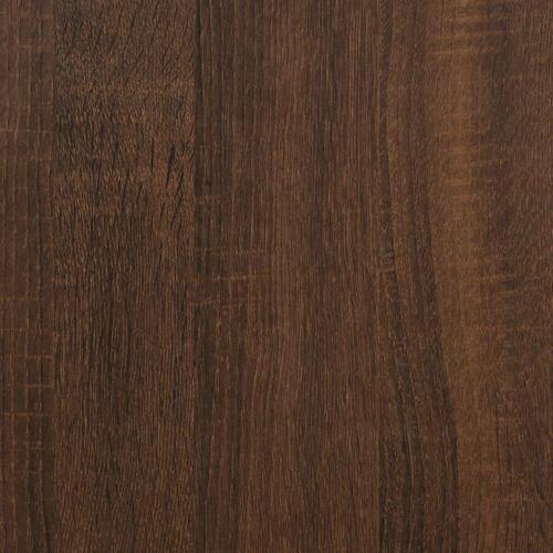Sofabord 90x44,5x45 cm konstrueret træ brun egetræsfarve