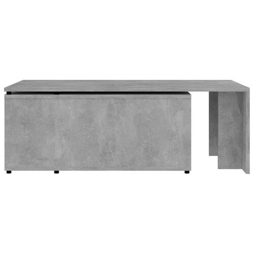 Sofabord 150x50x35 cm konstrueret træ betongrå
