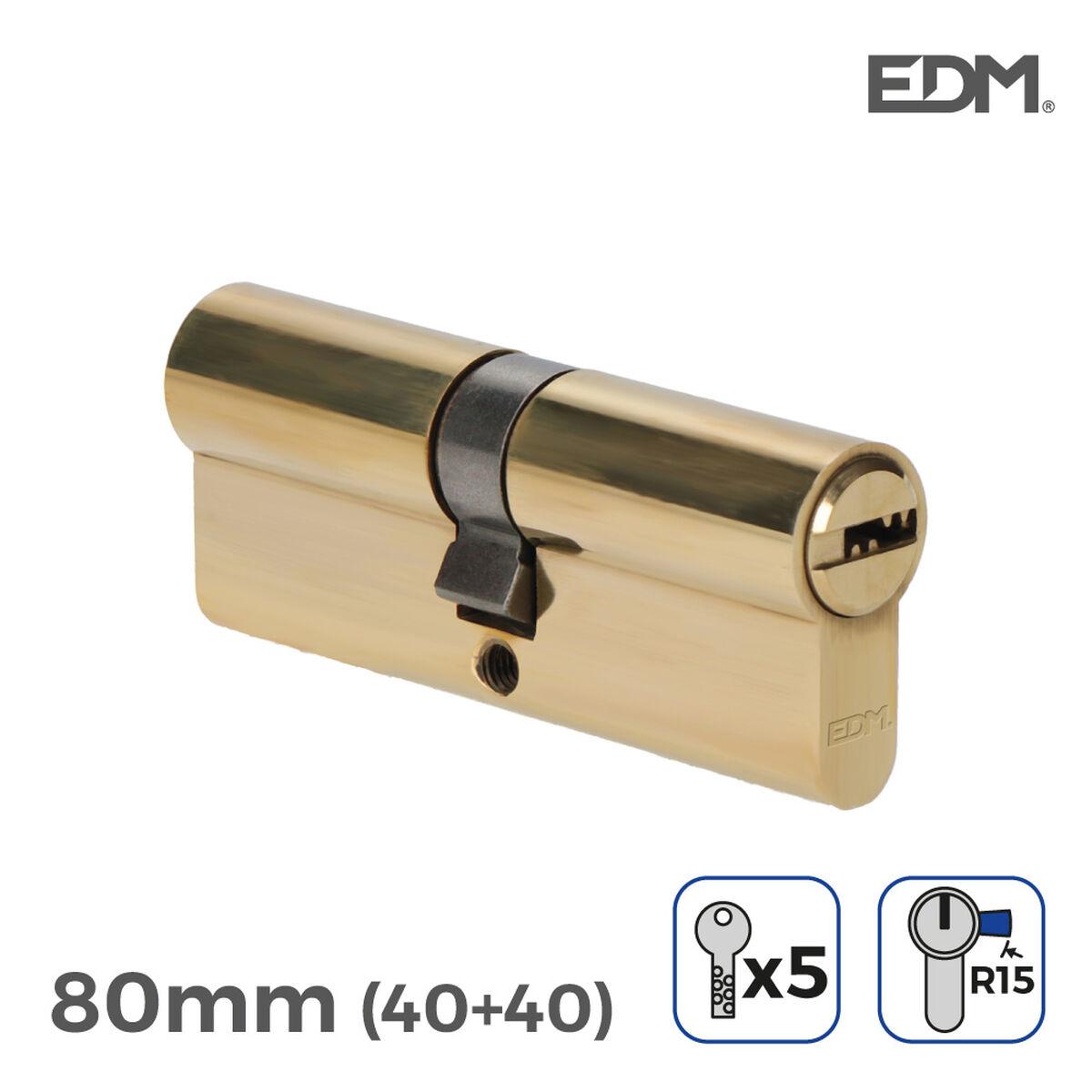 Billede af Cylinder EDM r15 Europæisk Lang camlock Gylden Kobber (80 mm)
