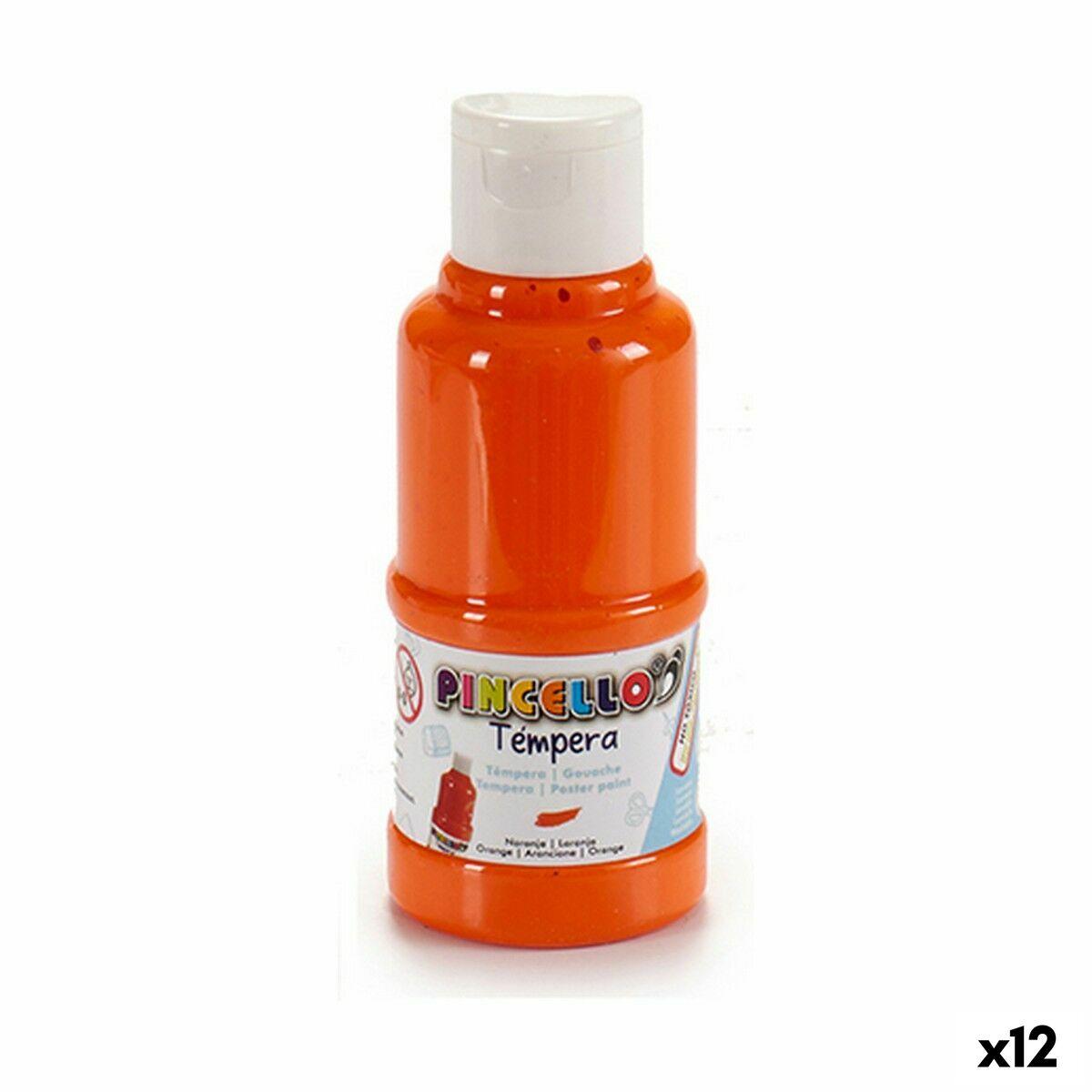 Tempera-maling Orange 120 Ml 12 Stk