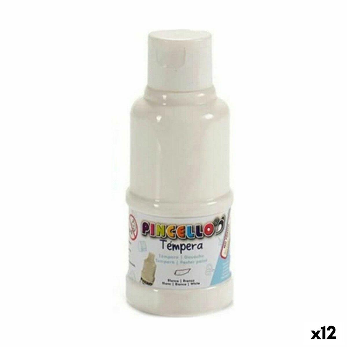 Tempera Hvid 120 Ml 12 Enheder
