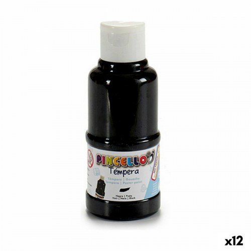 Tempera-maling - Sort 120 ml (12 stk.)