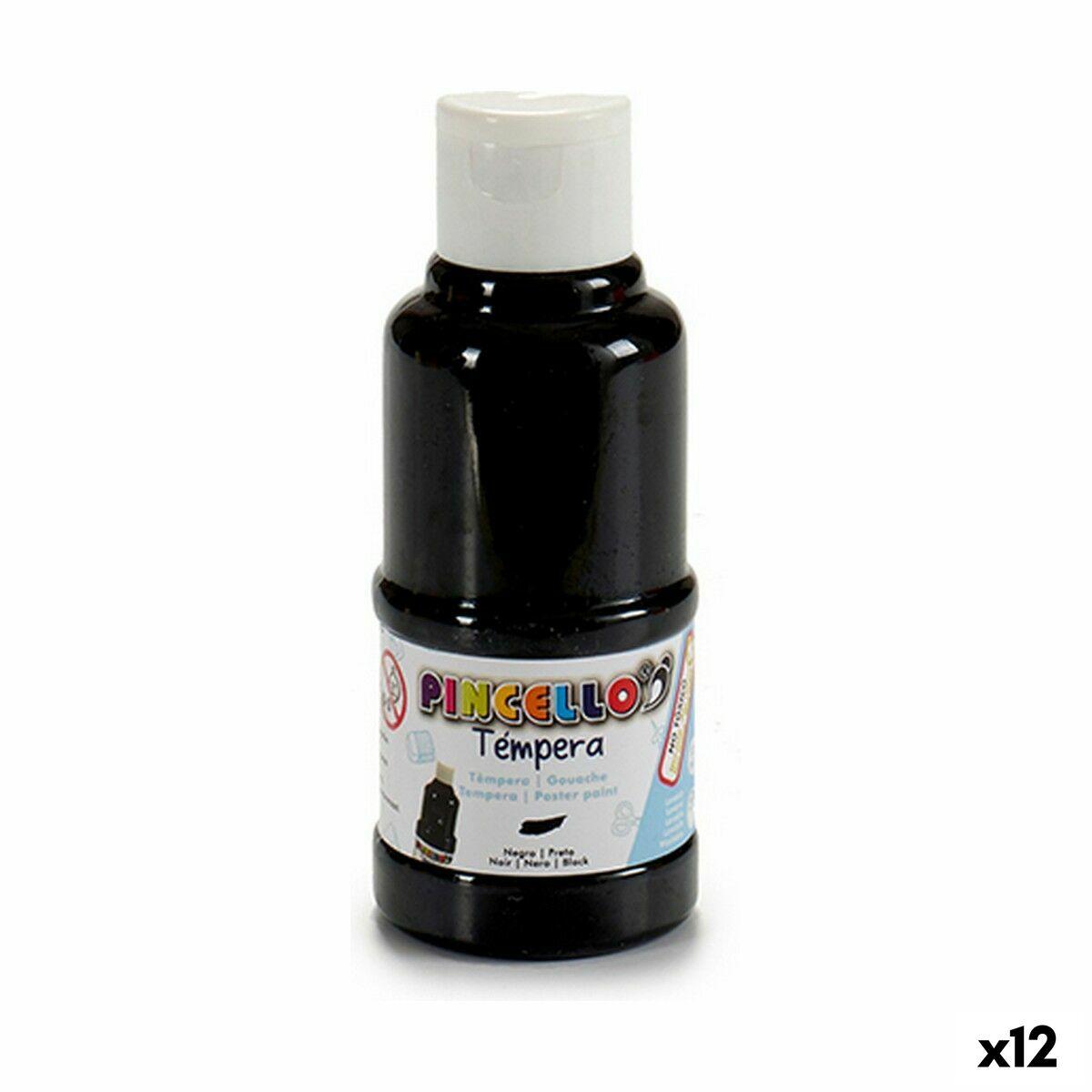 Tempera-maling Sort 120 Ml 12 Stk