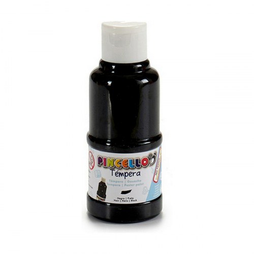 Tempera-maling - Sort 120 ml (12 stk.)