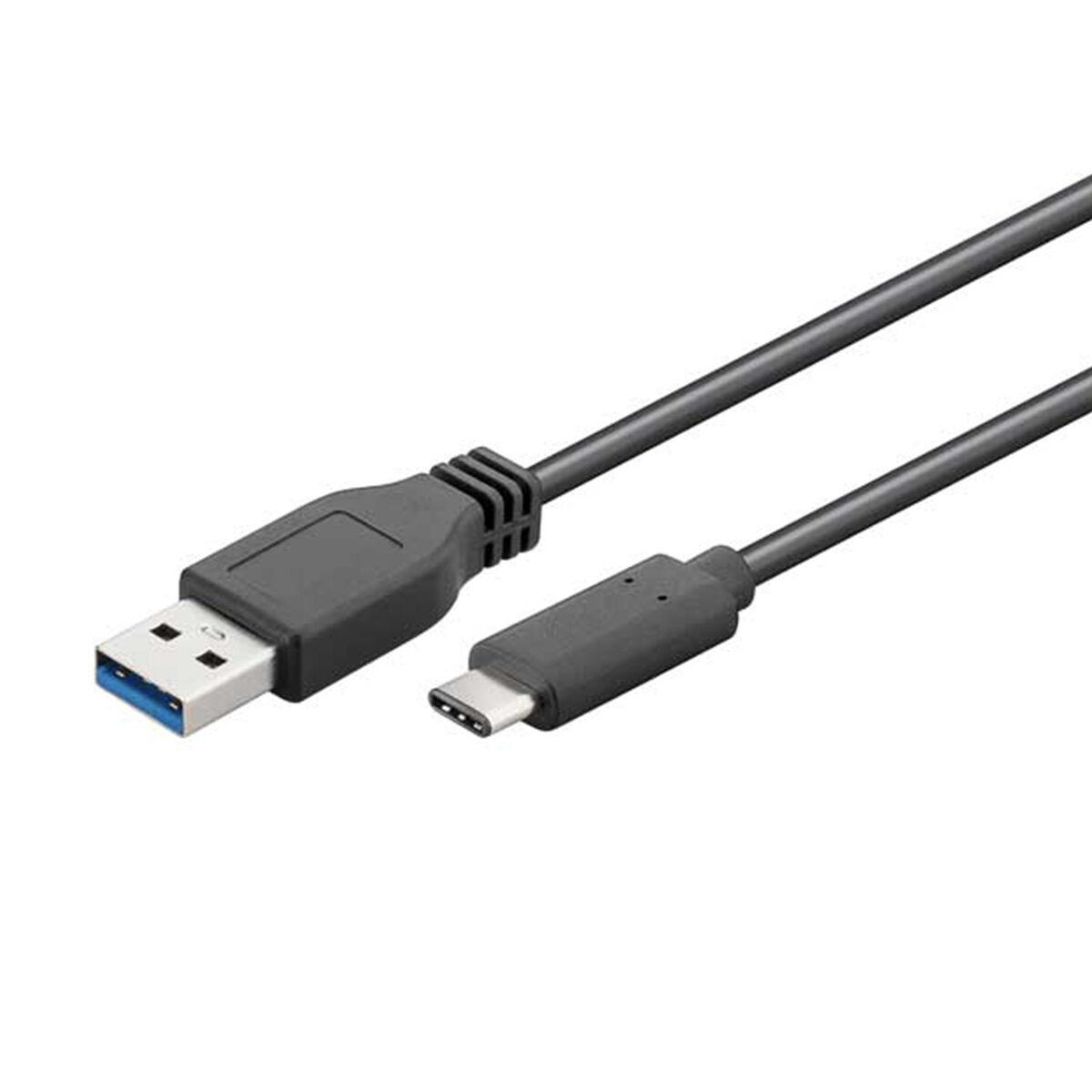 Usb A Til Usb C Kabel Edm Sort 1 M