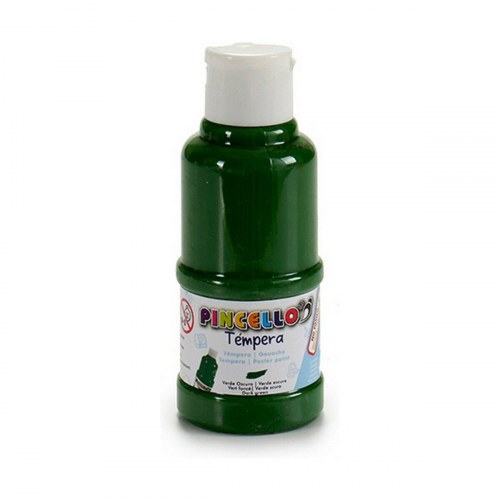 Tempera-maling - mørk grøn, 120 ml (12 stk.)
