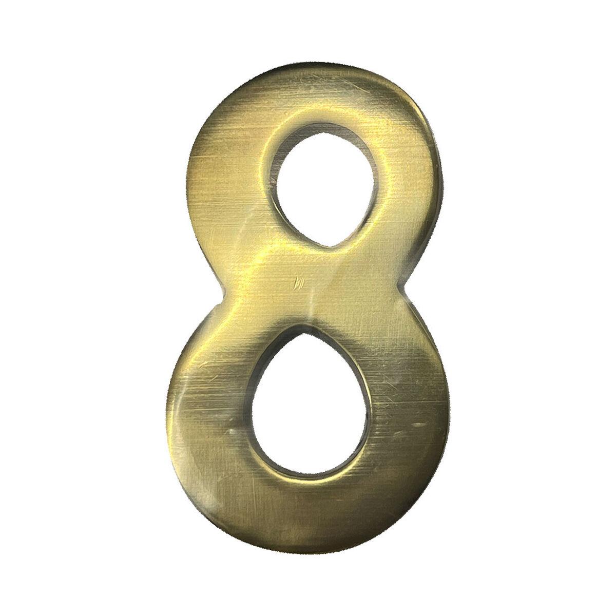 EDM Product husnummer 8 - gylden kobber, metal