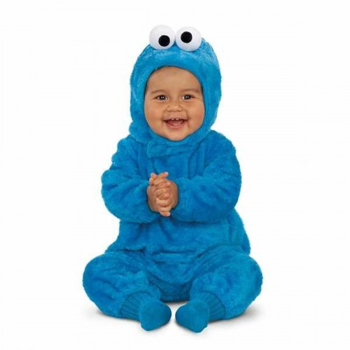 Babykostume - Cookie Monster, 0-6 måneder