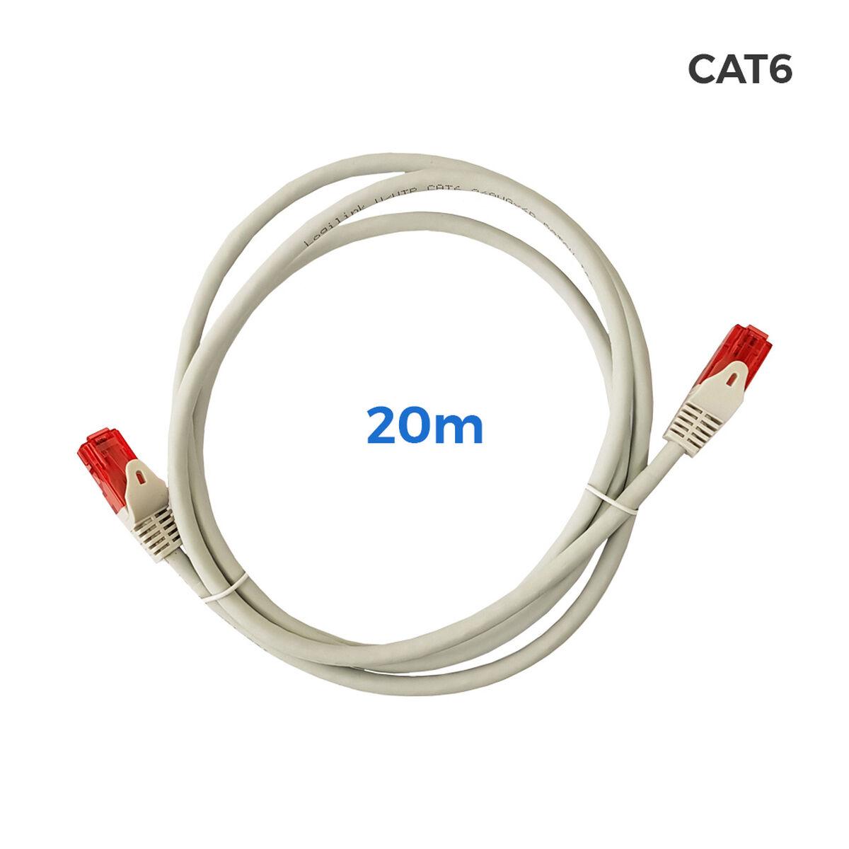 EDM UTP Cat6 netværkskabel 20 m - grå (RJ45)