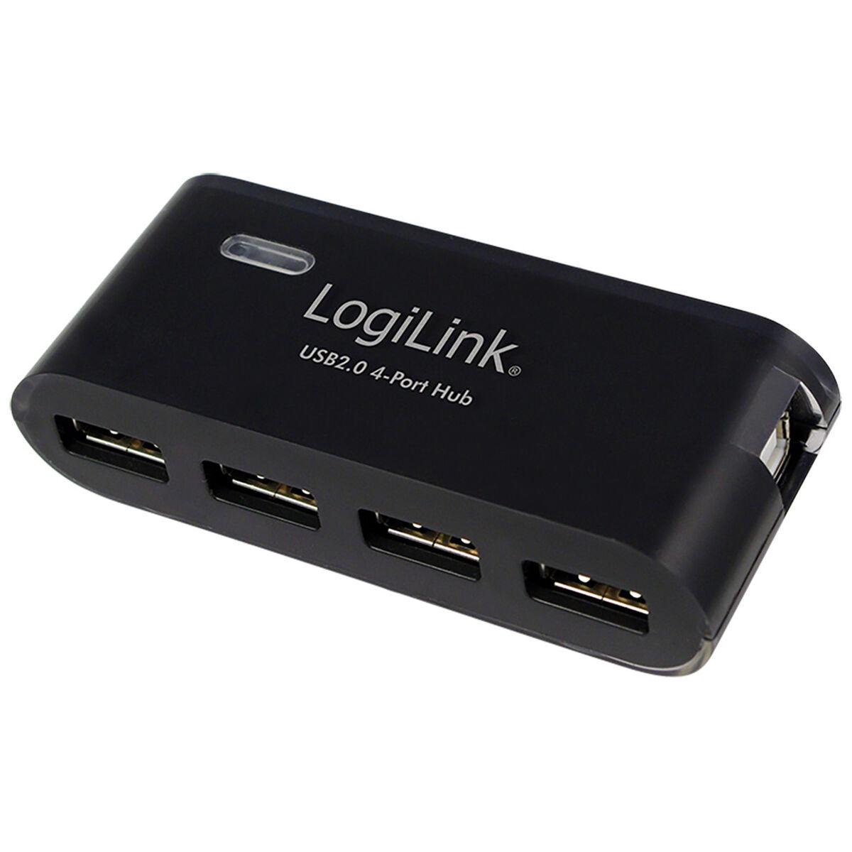 LogiLink USB 2.0 hub UA0085 - 4 porte, sort