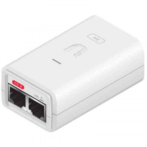 Ubiquiti POE-24-7W-G-WH PoE-injektor 24 V - Gigabit, hvid