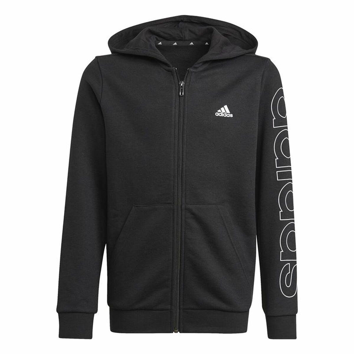 Sportsjakke Til Børn Adidas Essentials Sort 7 8 år